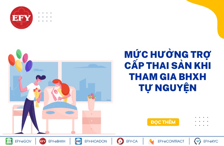 Mức hưởng trợ cấp thai sản khi tham gia BHXH tự nguyện