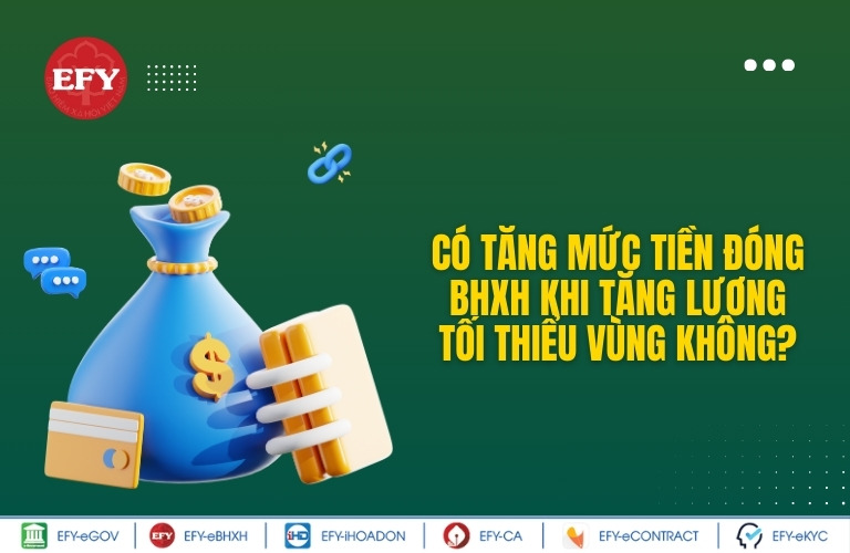 Có tăng mức tiền đóng BHXH khi tăng lương tối thiểu vùng không?