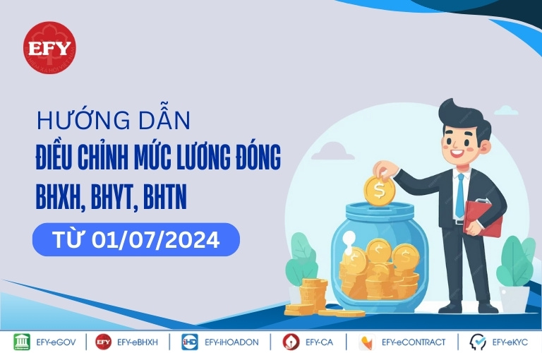 Hướng dẫn điều chỉnh mức lương đóng BHXH, BHYT, BHTN từ 01/07/2024