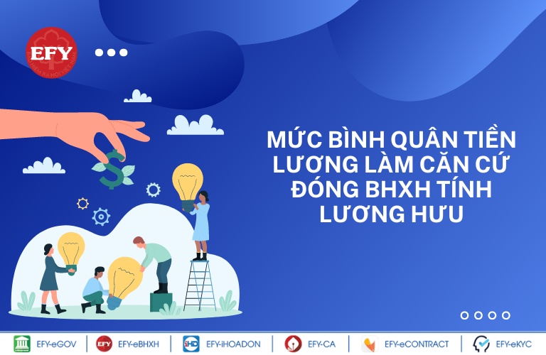 Mức bình quân tiền lương làm căn cứ đóng BHXH tính lương hưu