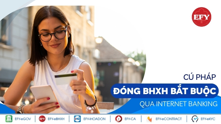 Cách nộp tiền BHXH bắt buộc qua internet banking