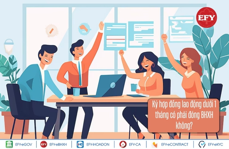 Ký hợp đồng lao động dưới 1 tháng có phải đóng BHXH không?