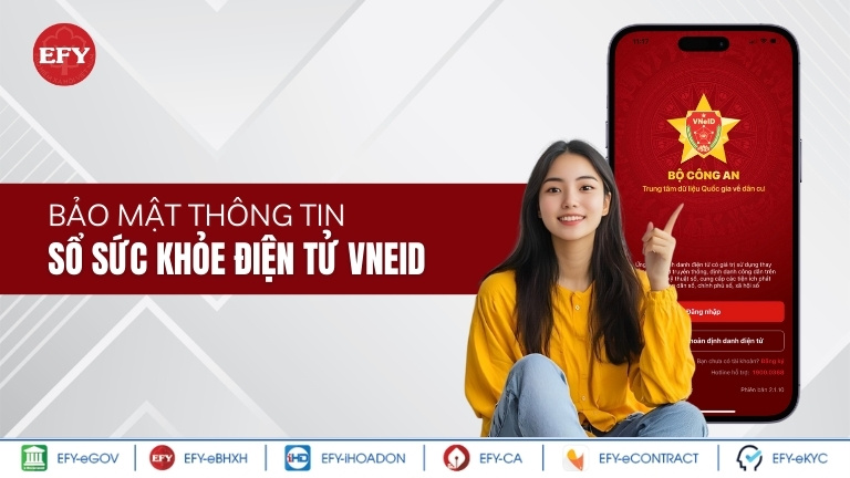 Quy định về bảo mật thông tin cá nhân trên Sổ sức khỏe điện tử VNeID