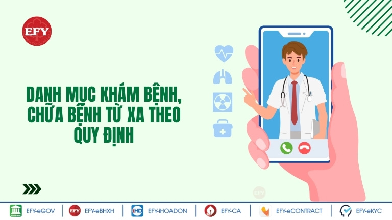 Danh mục khám bệnh, chữa bệnh từ xa theo quy định