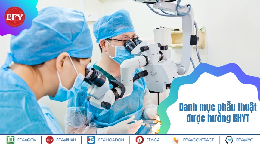 Danh mục phẫu thuật được hưởng BHYT theo quy định