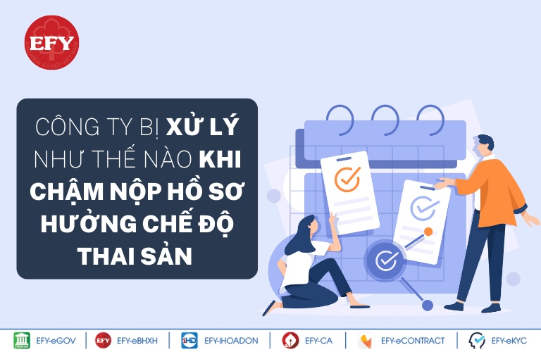 Công ty bị xử lý như thế nào khi chậm nộp hồ sơ hưởng chế độ thai sản cho NLĐ