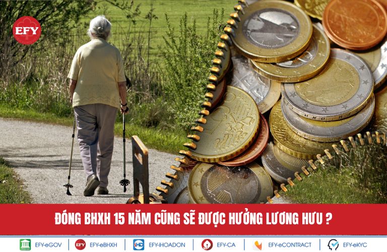Đóng BHXH 15 năm cũng sẽ được hưởng lương hưu