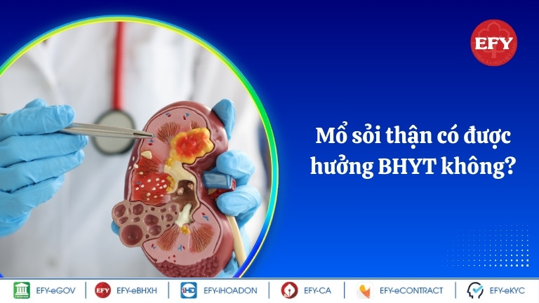 Mổ sỏi thận có được hưởng BHYT không?