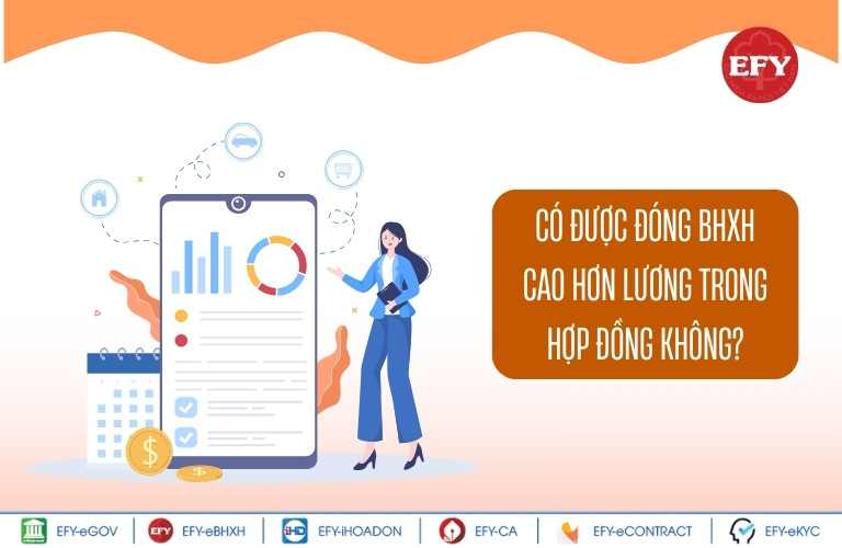 Có được đóng BHXH cao hơn lương trong hợp đồng không?