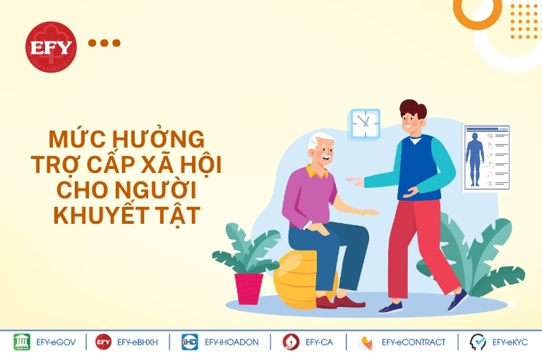 Mức hưởng trợ cấp xã hội cho người khuyết tật