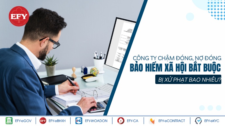 Mức xử phạt đối với công ty chậm đóng, nợ đóng BHXH