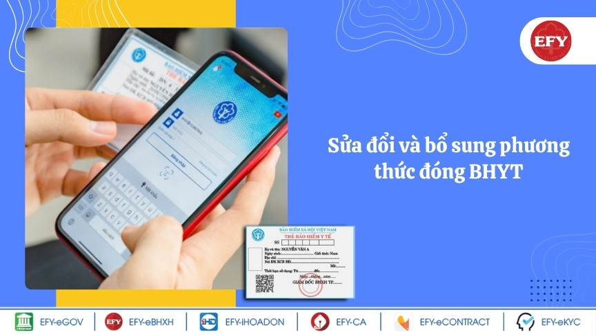 Sửa đổi và bổ sung phương thức đóng BHYT