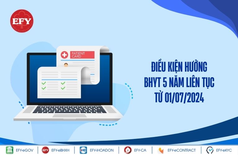 Điều kiện hưởng BHYT 5 năm liên tục từ 01/07/2024