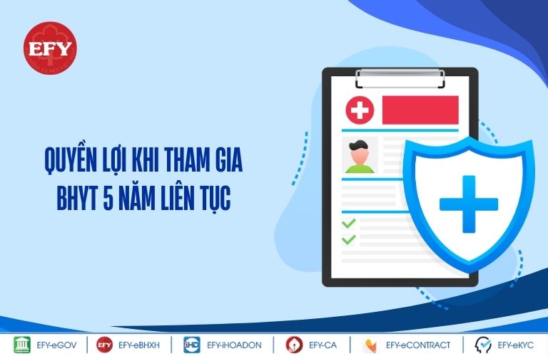 Quyền lợi khi tham gia BHYT 5 năm liên tục