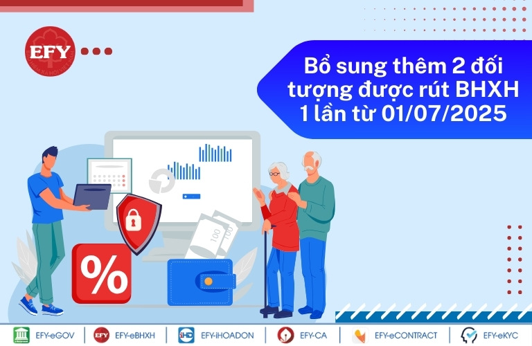 Bổ sung thêm 2 đối tượng được rút BHXH 1 lần từ 01/07/2025