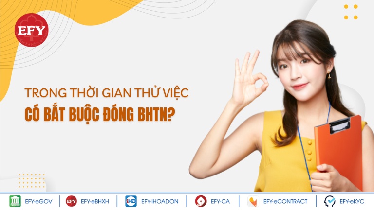 Trong thời gian thử việc có bắt buộc đóng BHTN không?