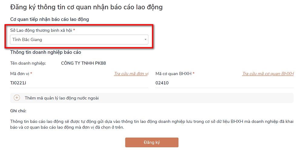 Thủ tục liên thông đăng ký, điều chính đóng BHXH bắt buộc, BHYT, BHTN và BC tình hình thay đổi LĐ trên Cổng DVC