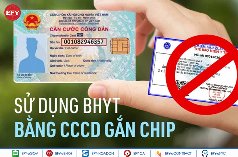 Dùng căn cước gắn chip trong khám chữa bệnh BHYT