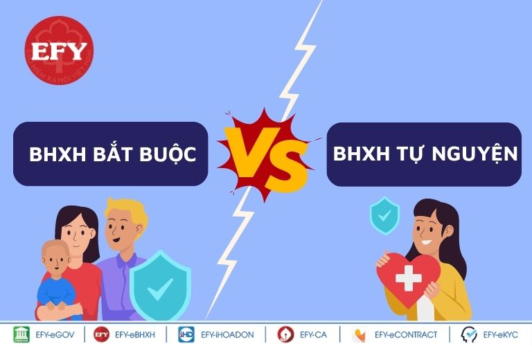 Phân biệt BHXH tự nguyện và BHXH bắt buộc