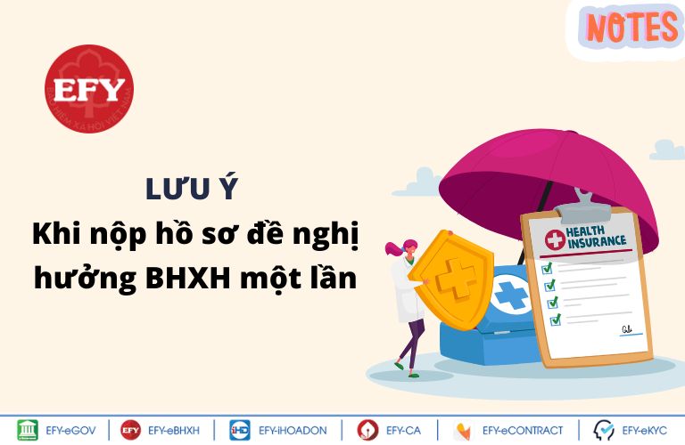 Lưu ý khi nộp hồ sơ đề nghị hưởng BHXH một lần