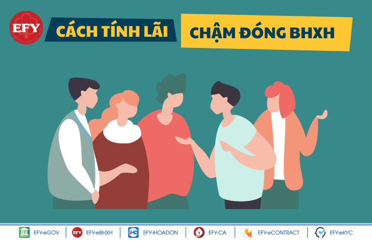 Hướng dẫn cách tính lãi chậm đóng, truy đóng BHXH năm 2022