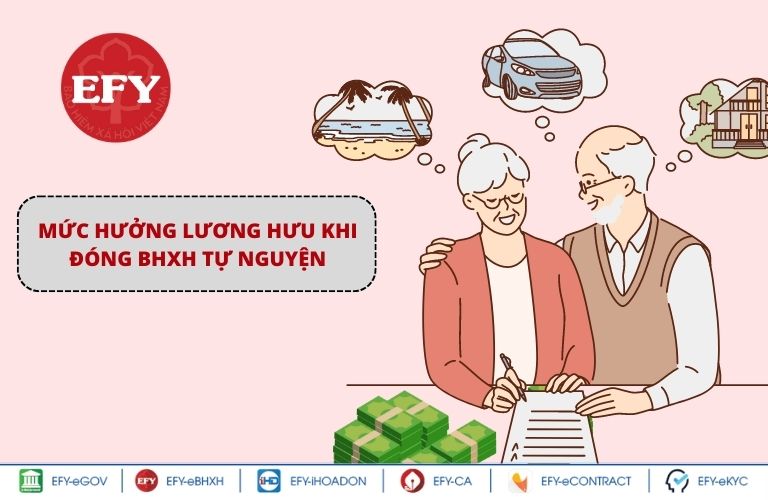  Mức hưởng lương hưu khi đóng BHXH tự nguyện theo đúng quy định