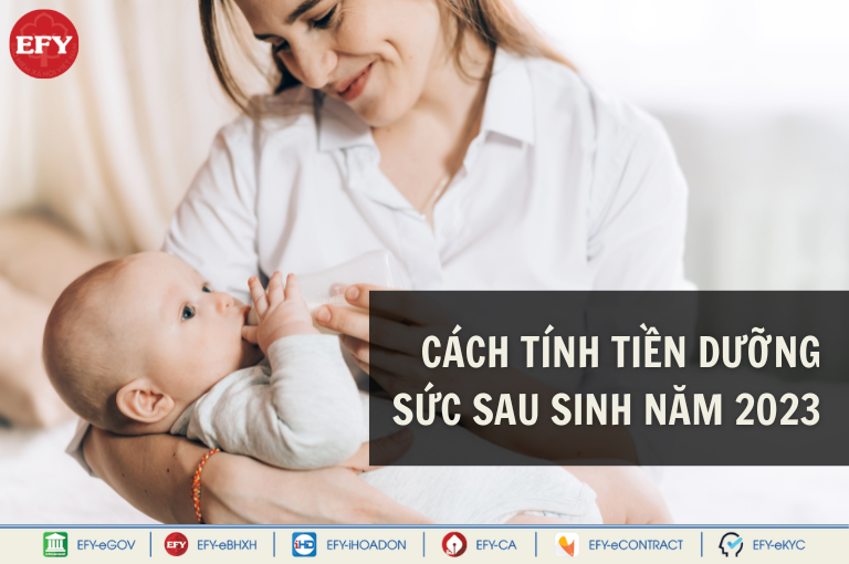 Cách tính tiền dưỡng sức sau sinh năm 2023