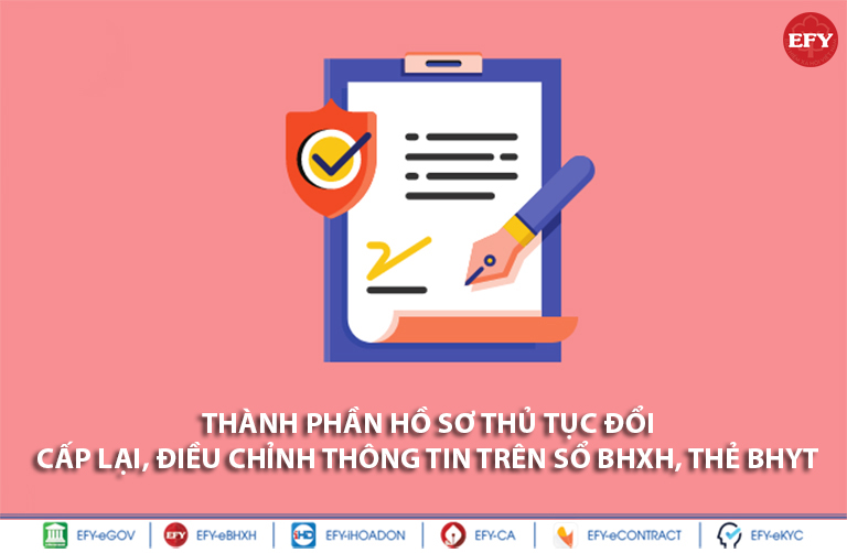 Thủ tục đổi, cấp lại, điều chỉnh thông tin trên sổ BHXH, thẻ BHYT