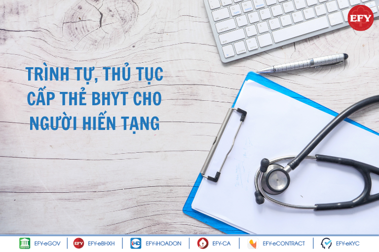 Cấp thẻ bảo hiểm y tế đối với người hiến mô, tạng