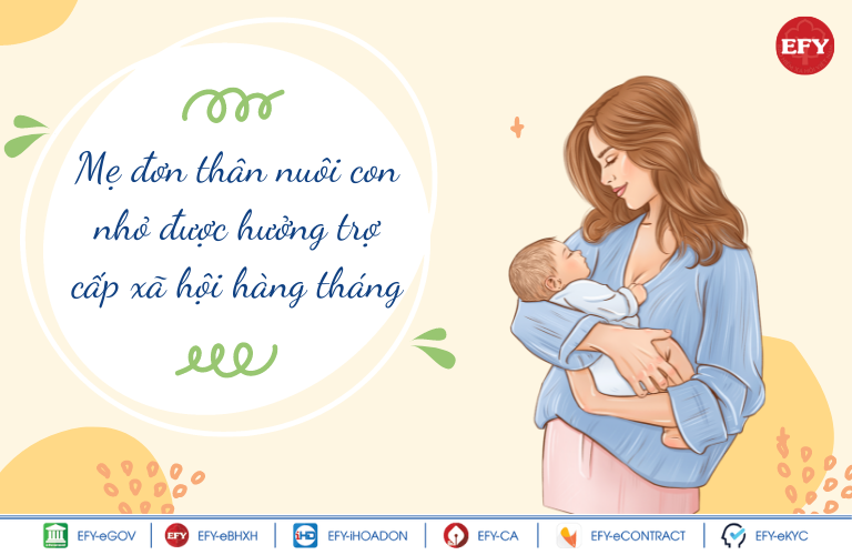 Chế độ mẹ đơn thân nuôi con nhỏ khi tham gia bảo hiểm xã hội (BHXH) bắt buộc