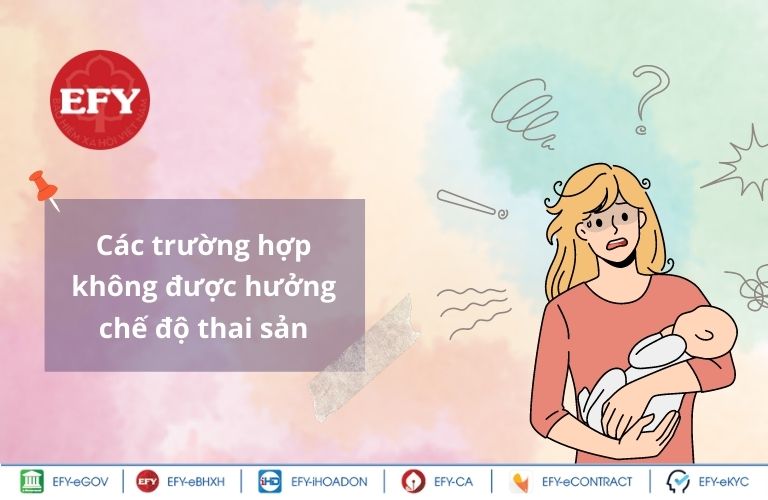 Các trường hợp không được hưởng chế độ thai sản