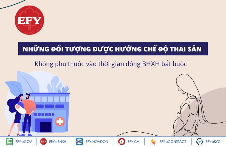 Những đối tượng được hưởng chế độ thai sản không phụ thuộc vào thời gian đóng BHXH bắt buộc