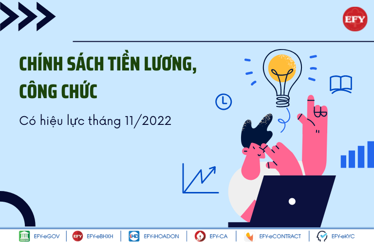 Chính sách quy định về tiền lương, công chức có hiệu lực từ tháng 11/2022