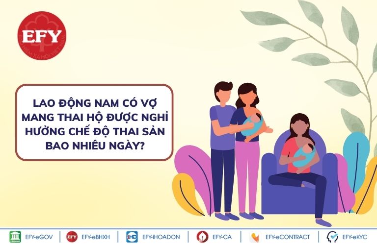 3. Lao động nam có vợ mang thai hộ được nghỉ hưởng chế độ thai sản bao nhiêu ngày?