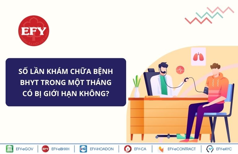 số lần khám BHYT trong 1 tháng