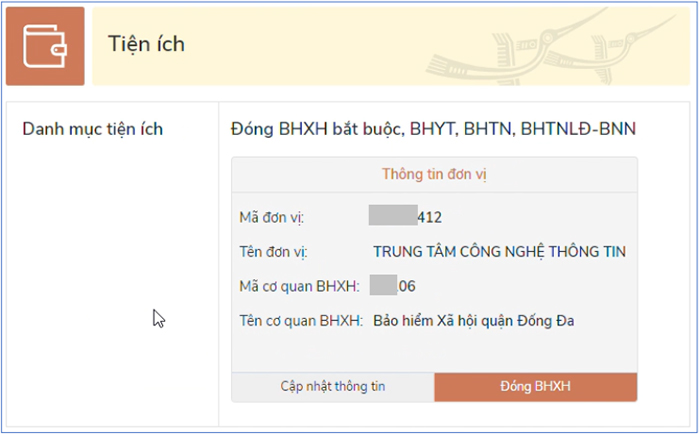 Hướng dẫn đơn vị thanh toán tiền BHXH, BHYT, BHTN, BHTNLĐ-BNN trực tuyến trên Cổng Dịch vụ công Quốc gia
