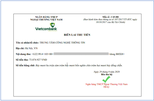 Hướng dẫn đơn vị thanh toán tiền BHXH, BHYT, BHTN, BHTNLĐ-BNN trực tuyến trên Cổng Dịch vụ công Quốc gia
