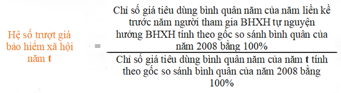 hệ số trượt giá BHXH là gì