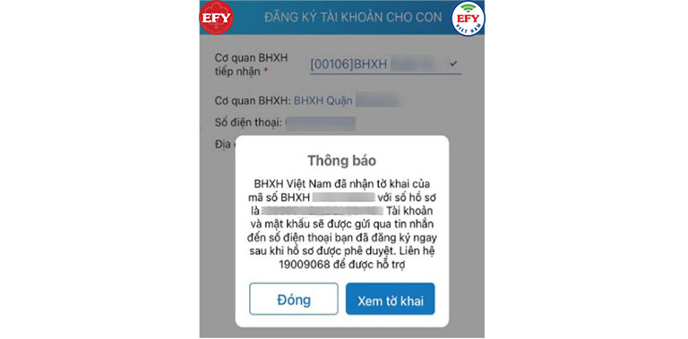đăng ký bảo hiểm xã hội cho con