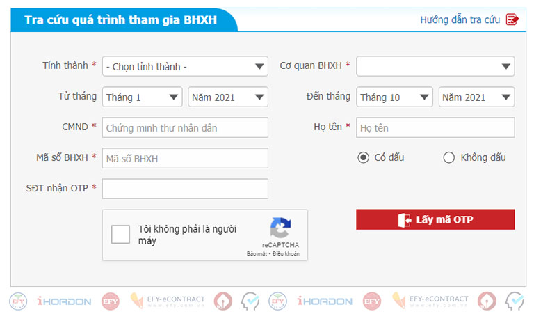 Kiểm tra quá trình đóng Bảo hiểm xã hội
