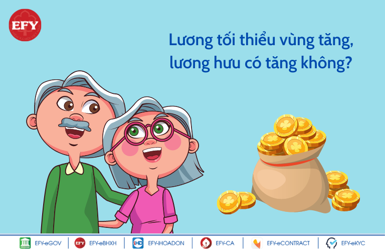 Lương tối thiểu vùng tăng, lương hưu có tăng không?