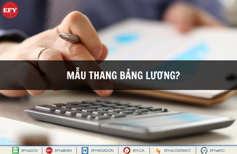 Mẫu thang lương bảng lương mới nhất năm 2023