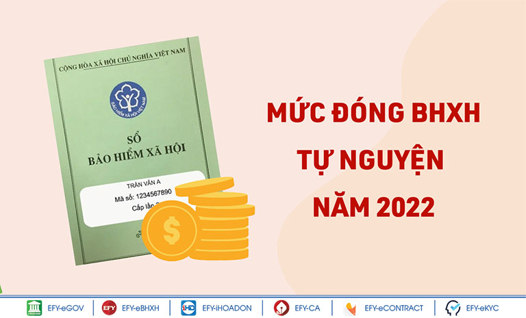 Mức lương đóng bảo hiểm xã hội năm 2022