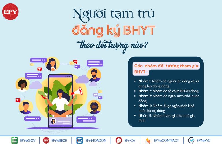 Người tạm trú tham gia bảo hiểm y tế theo nhóm đối tượng nào? Mua bảo hiểm y tế ở đâu? 