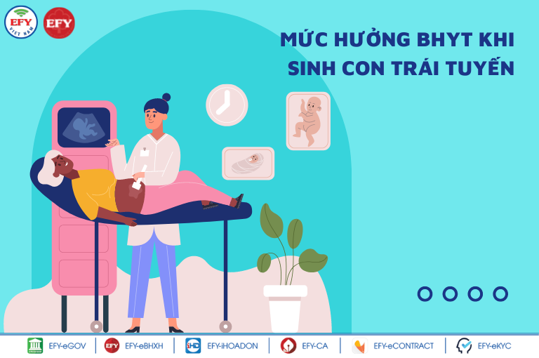 Sinh con trái tuyến có được hưởng bảo hiểm y tế không?