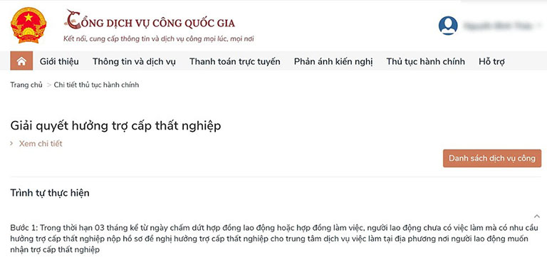 Hướng dẫn làm hồ sơ thủ tục hưởng trợ cấp thất nghiệp online