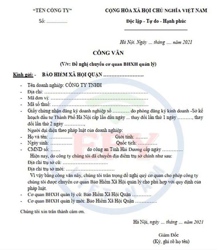 Thủ tục chuyển quận, chuyển tỉnh đóng BHXH, BHYT, BHTN, BHTNLĐ -BNN