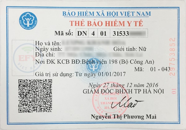 Thẻ BHYT theo mã số BHXH