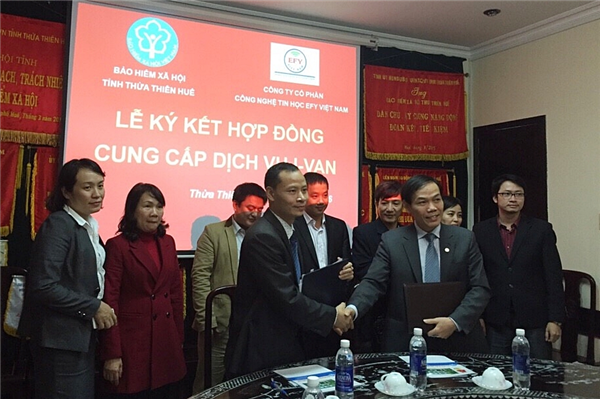 BHXH TT Huế - EFY Việt Nam ký kết hợp đồng cung cấp dịch vụ I-VAN